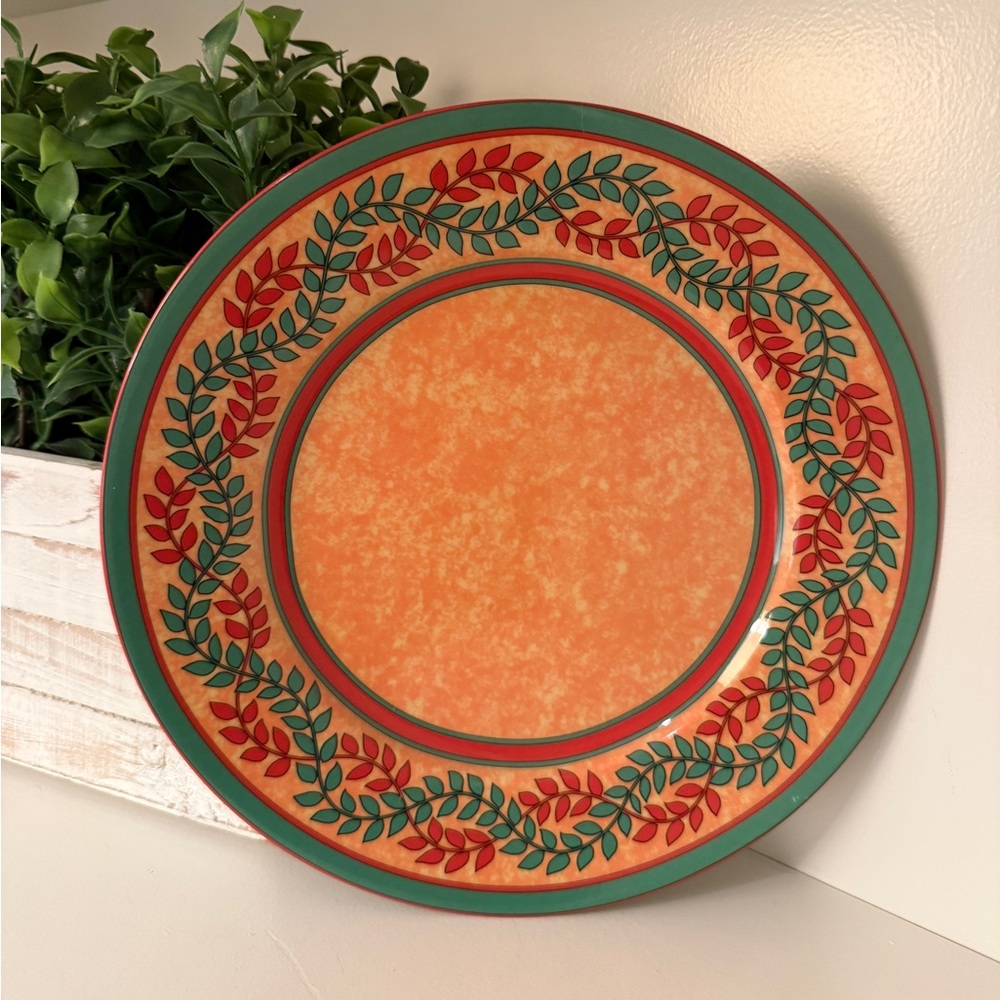 Laure Japy Limoges France Louisiane Yellow Dinner/Charger Service Plate